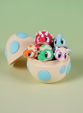 3D打印可动蛋壳龙宝宝玩具摆件