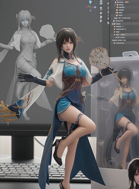 3D打印全身真人手办定制全彩立体模型人偶人像真人照片制作打印