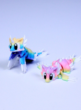 3d打印天使龙蛋关节立体模型圣诞复活节儿童创意男孩玩具装饰摆件