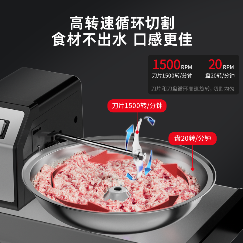 哈客绞肉机高速高效斩拌机大容量耐用肉馅机做丸子香肠肉肠馅料机,淘宝优惠券,粉丝福利购,淘宝优惠卷