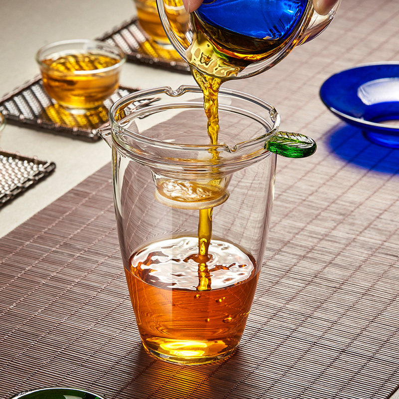 绿昌明加厚玻璃公道杯分耐热玻璃杯 绿昌明公道杯