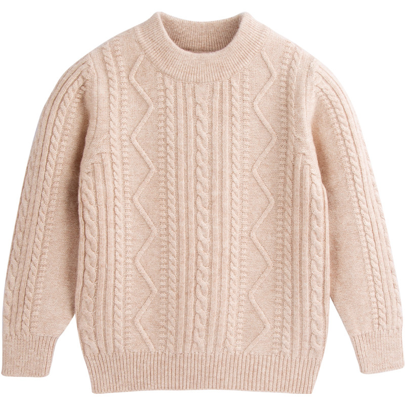 儿童羊绒衫白色毛衣女童高领冬季中大童宝宝针织男童羊毛衫打底衫,淘宝优惠券,粉丝福利购,淘宝优惠卷