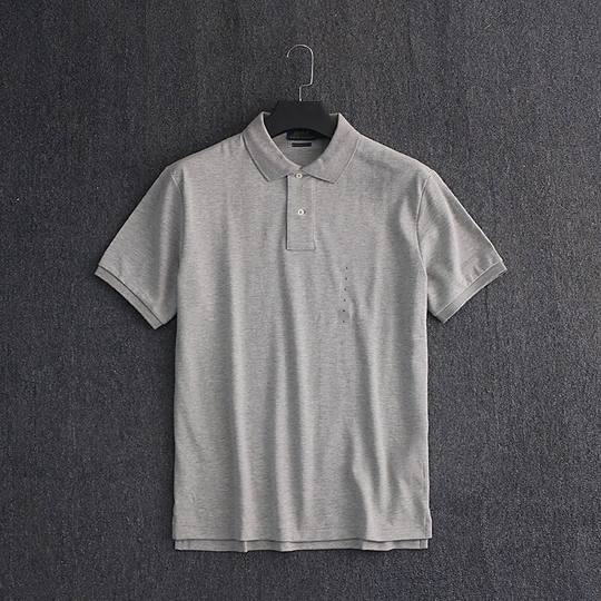 新款男装欧美经典百搭基础款夏季男士纯棉短袖商务休闲翻领短袖