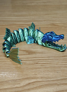 3D打印可动梭鱼模型摆件
