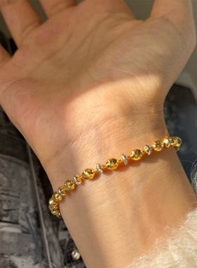 minicyberS925银镀金手链轻奢款