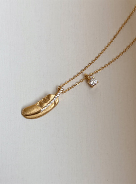 minicyberS925纯银镀金项链时髦