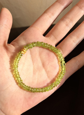 minicyber天然橄榄石手链时尚款