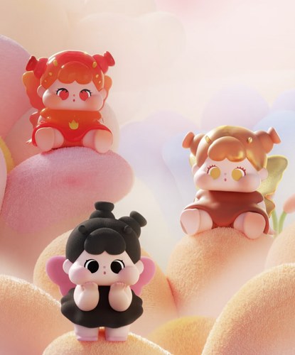 新品qoqo花福黛系列萌粒盲盒可爱公仔摆件手办潮流玩具送礼物女生 - 图1