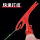 Fishing three-in-one quick hook tying, hook removal and knotting device