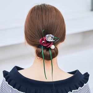 丸子头花朵盘发器