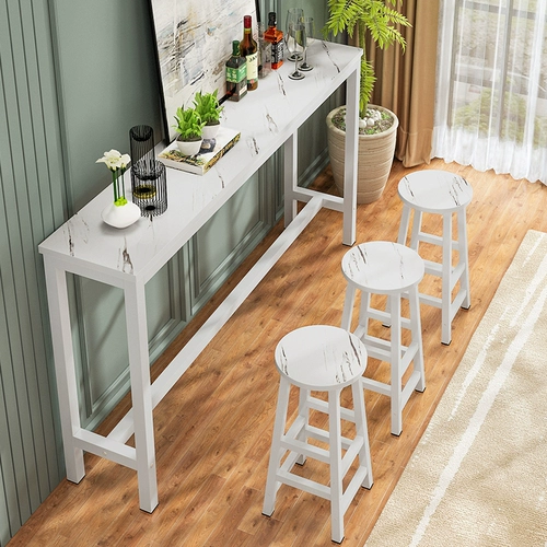 Заблокирован на стену стол простые домашний стол с узким столом длинный стол с высоким содержанием столового молока чайный столик и стул