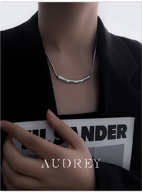 时髦个性ins锁骨链钛钢高保色