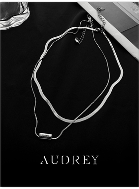 欧美风简约设计感项链叠戴蛇骨链