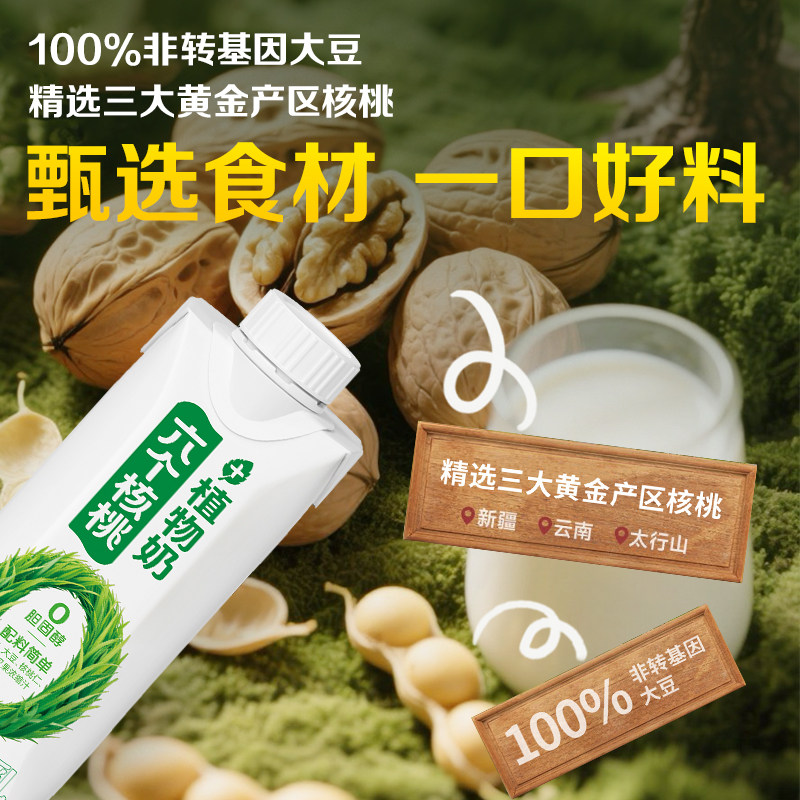 【高蛋白六个核桃植物奶】调制豆乳250ml*10植物奶【26年5月产】