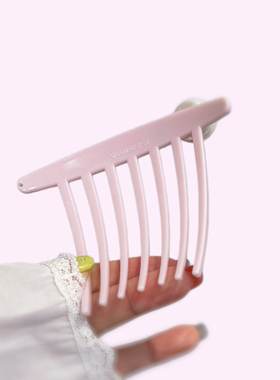 月见草粉仿珍珠闪钻插梳女2026夏季新款轻奢盘发神器造型发夹头饰