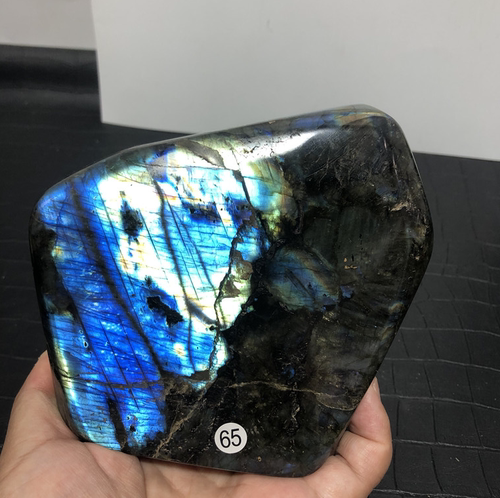 一物一图天然水晶原石矿石天然月光石蓝月光石蓝月光拉长石摆件 - 图2