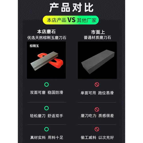 家用粗石石磨刀厨房中商用菜刀棒厨师专用油石磨刀石神器固定支架 - 图3