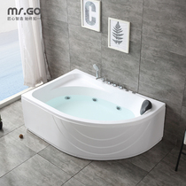 MR GO Triangle Acrylic Bathtub Seamless Skirt Hem Home Adult Small Family Type Surf Massage Thermostatic Vat