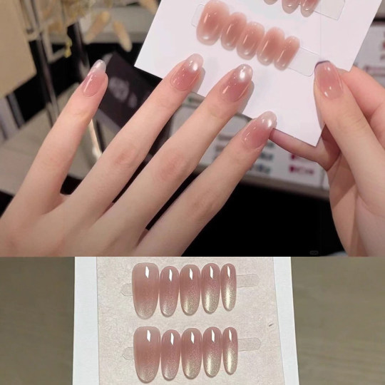 【猫眼穿戴合集】纯手工美甲穿戴甲短款指甲贴片假指甲秋冬甲片