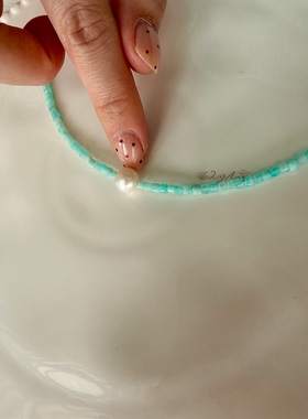 2YANG原创小众设计「清河」天然天河石巴洛克珍珠手链女百搭学生