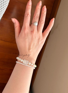 2YANG小众设计白月光淡水珍珠手链女叠戴百搭学生