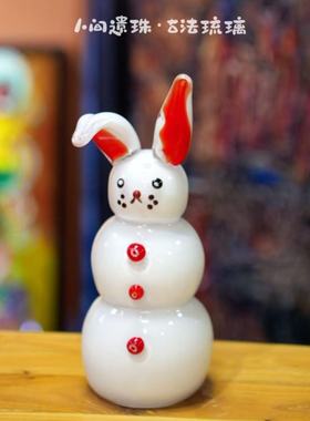 人间遗珠糖葫芦雪人摆件