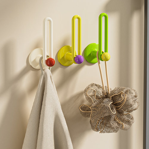 窗帘固定器免打孔浴帘挂钩捆绑带墙勾门帘收纳收拢卡扣夹神器侧边 - 图1