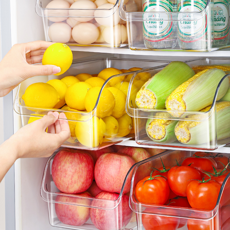 冰箱收纳盒鸡蛋保鲜食品级专用整理神器厨房饮料蔬菜筐盒子抽屉式 - 图1