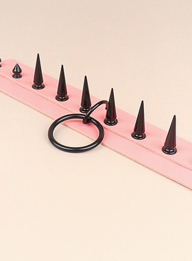 欧美原宿风铆钉O形项圈