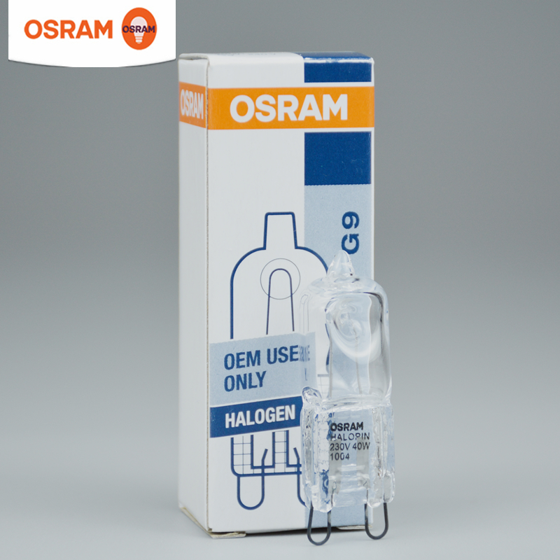 OSRAM欧司朗G9卤素灯珠230V透明磨砂25W35W40W台灯射灯壁灯灯泡-图2