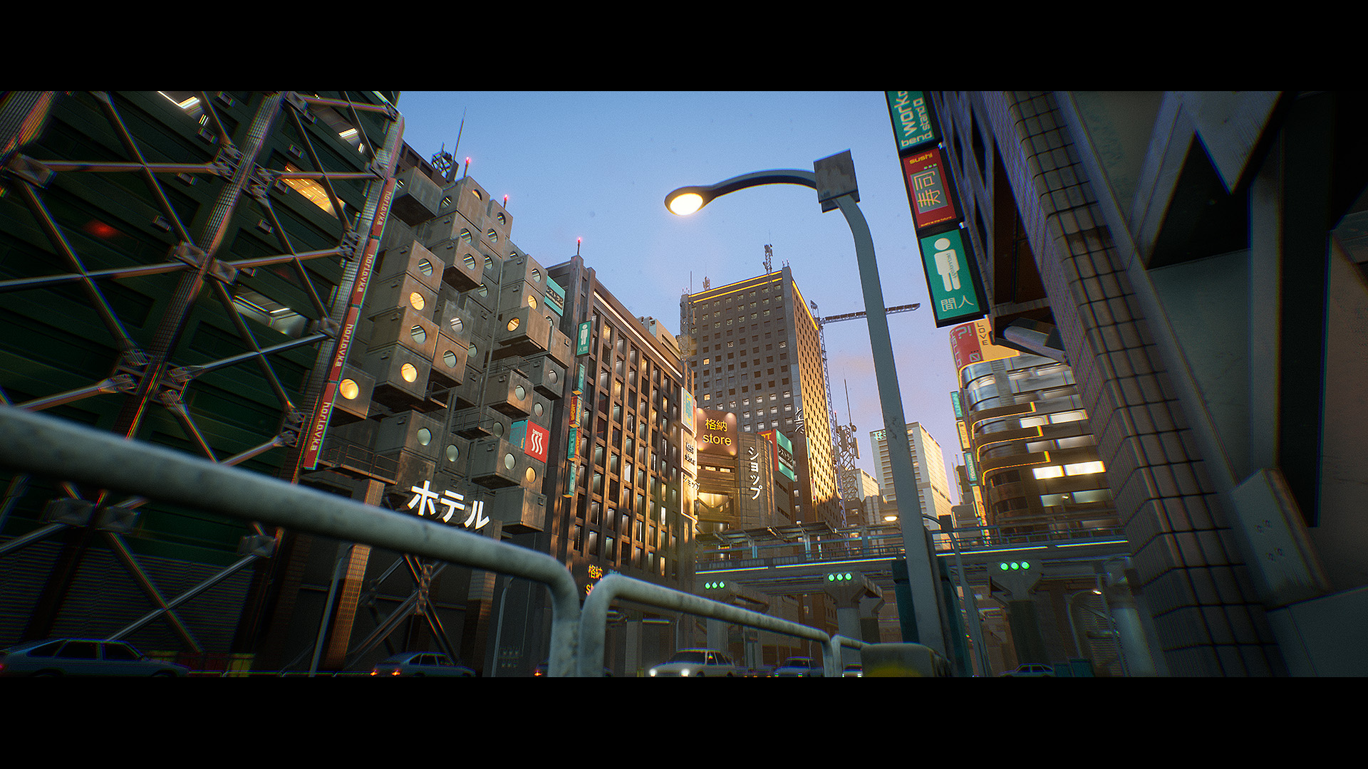 UE4虚幻5 现代亚洲城市日本都市景观场景 Urban City Kitbash Set - 图3