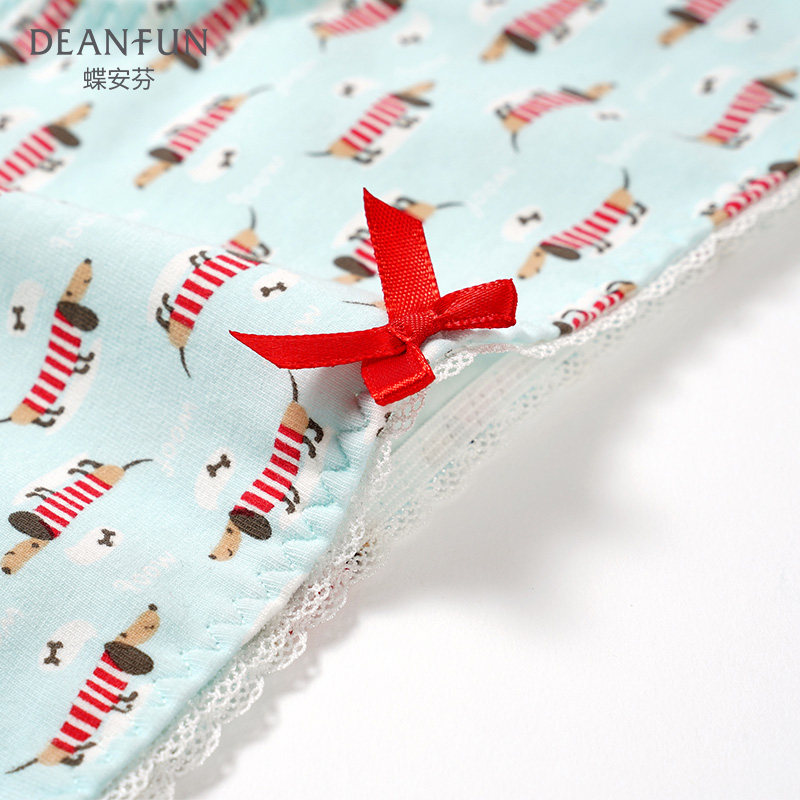 deanfun /蝶安芬女士低腰头平角裤 蝶安芬内裤