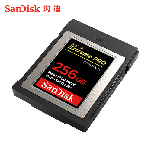 闪迪CFexpress TypeB存储卡高速CFB卡相机内存卡CFEB卡256G - 图0