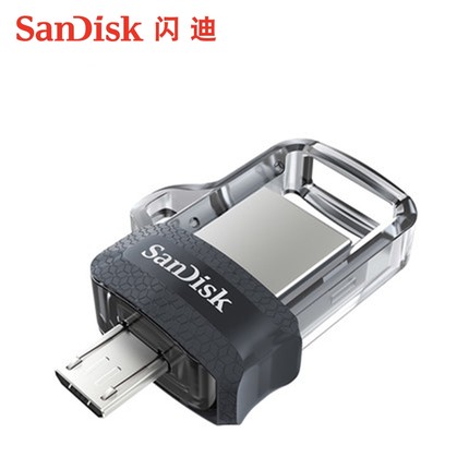 闪迪u盘32g高速USB3.0双接口安卓手机电脑两用OTG优盘 - 图1