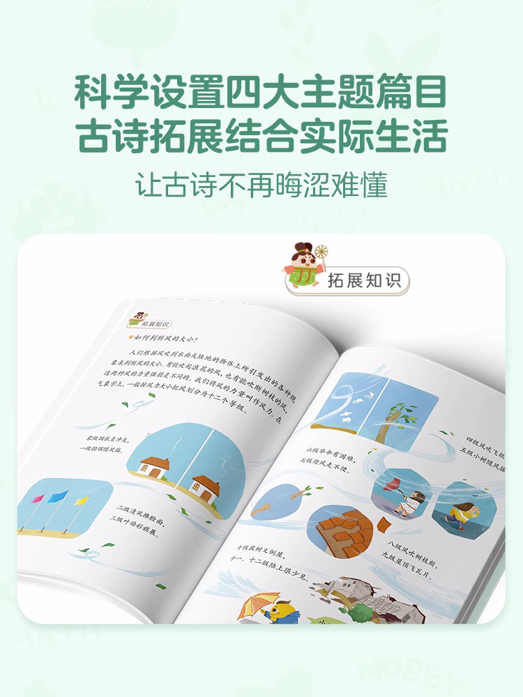 学而思 摩比爱古诗点读笔拼音大字唐诗三百首75首80首学生全集古诗文阅读拓展绘本3-6岁识字古诗书幼儿早教 儿童古诗启蒙