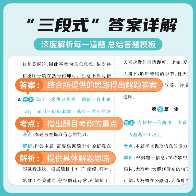 2026阳光同学阅读真题80篇彩虹版蓝天版上册下册一1年级2二3四4三5五6六语文英语人教版部编阅读理解专项训练书同步练习册阶梯阅读