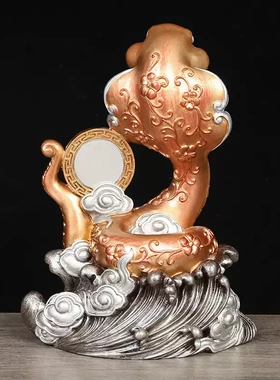 李居明2025蛇年吉祥物蛇盘兔摆件