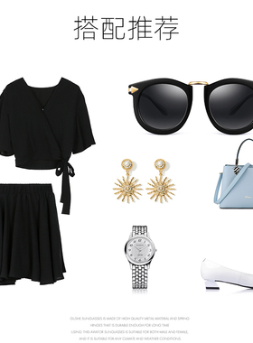 墨镜圆脸个性风显瘦街拍太阳镜