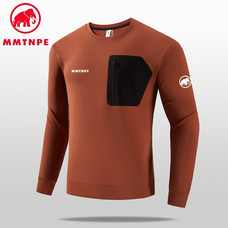 MMTNPE/猛犸北极象户外运动卫衣男长袖T恤圆领速干透气跑步登山衣,淘宝优惠券,粉丝福利购,淘宝优惠卷