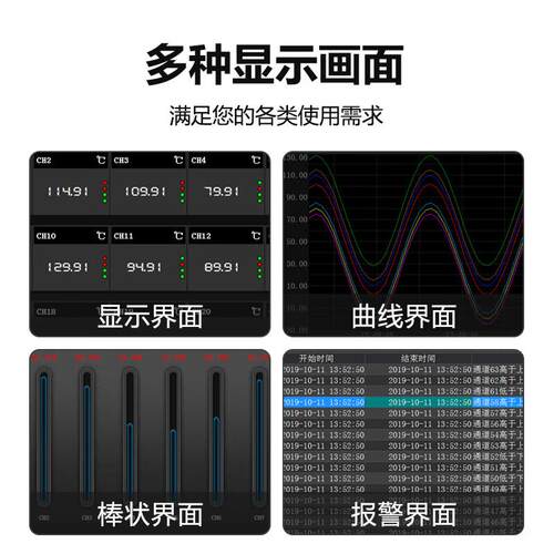拓普瑞（TOPRIE）TP1000多路温升无纸记录仪8~64通道温度电流压 - 图0