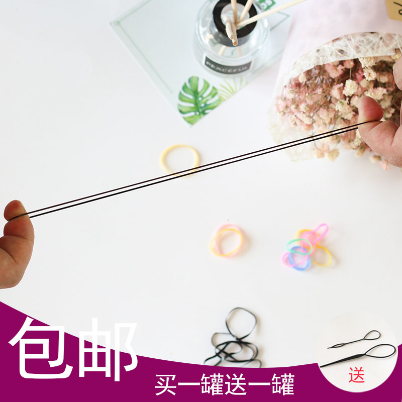 韩国成人扎头发一次性小皮筋发绳高弹力儿童森女系橡皮筋头绳发圈 - 图3