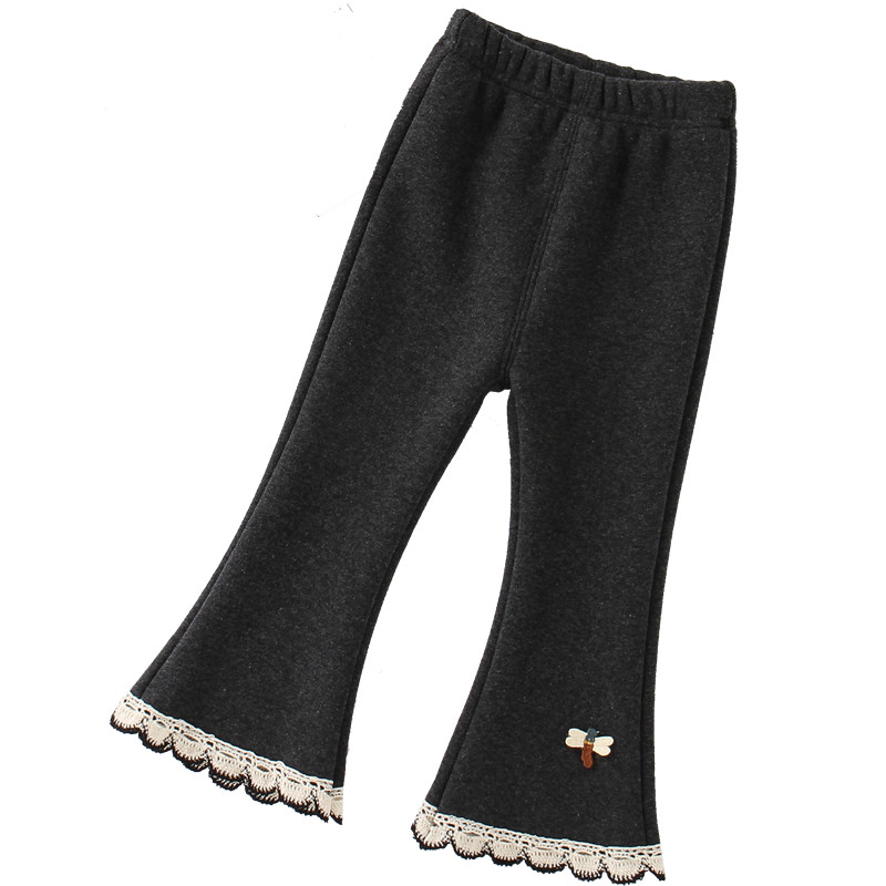 女童打底裤洋气秋冬款宝宝韩版喇叭裤潮儿童冬季加绒外穿弹力裤子,淘宝优惠券,粉丝福利购,淘宝优惠卷