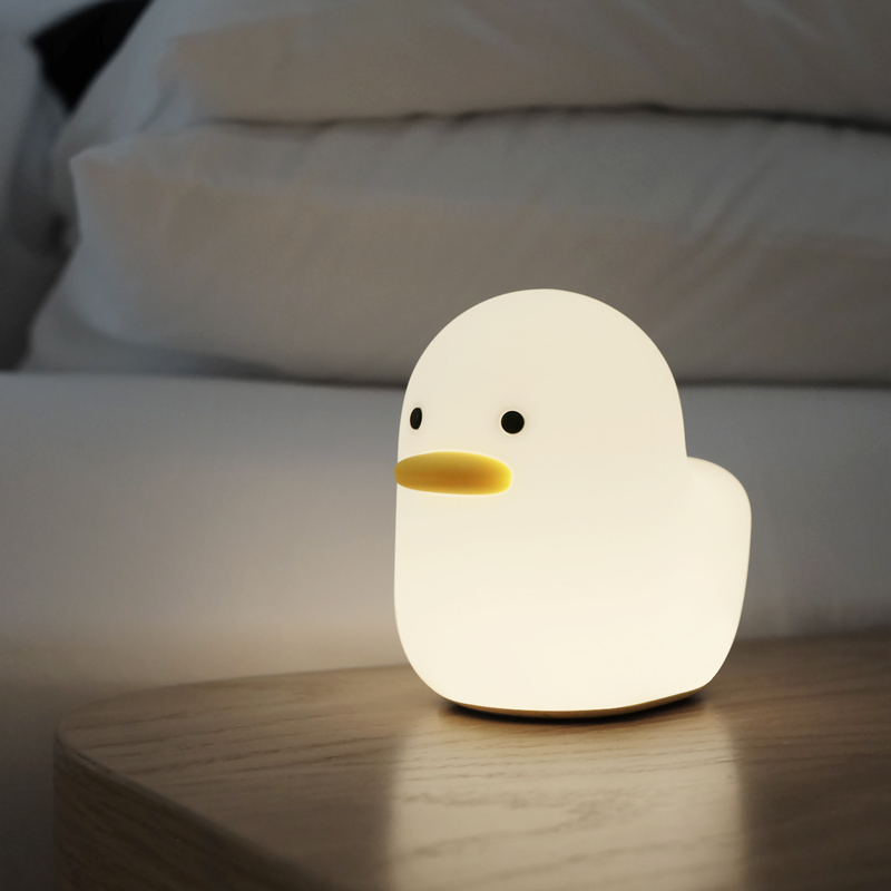 MUID | Dull Duck Sleep Lamp 呆呆鸭入眠灯 硅胶夜灯 光感助眠 - 图1