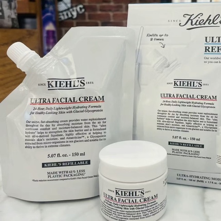 Kiehl's科颜氏高保湿面霜滋润保湿清爽果冻啫喱补充装替换装150ml