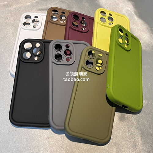 简约防摔远峰蓝色适用K90小米17PRO MAX/15/14手机壳note13全包12PRO+纯色K70红米k60至尊版K80软10/11硅胶50 - 图1