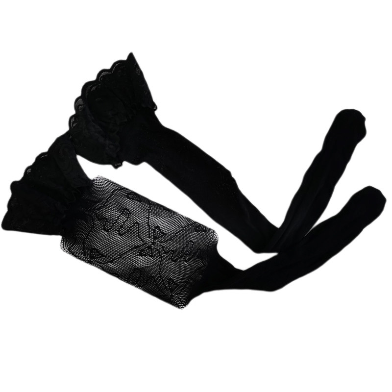 大码小格渔网高筒肉眼黑丝袜性感提花蝴蝶大腿过膝诱惑情调长筒袜,淘宝优惠券,粉丝福利购,淘宝优惠卷