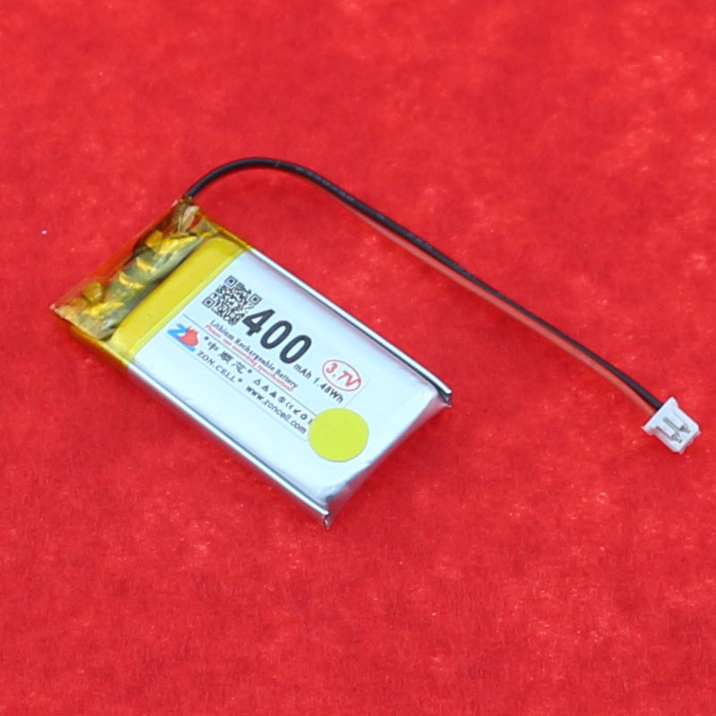 中顺芯502035便携设备高温型聚合物锂电池3.7V400mAh 80℃ 1C放电 - 图2