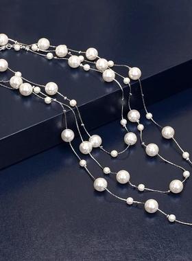 毛衣链轻奢高级感项链