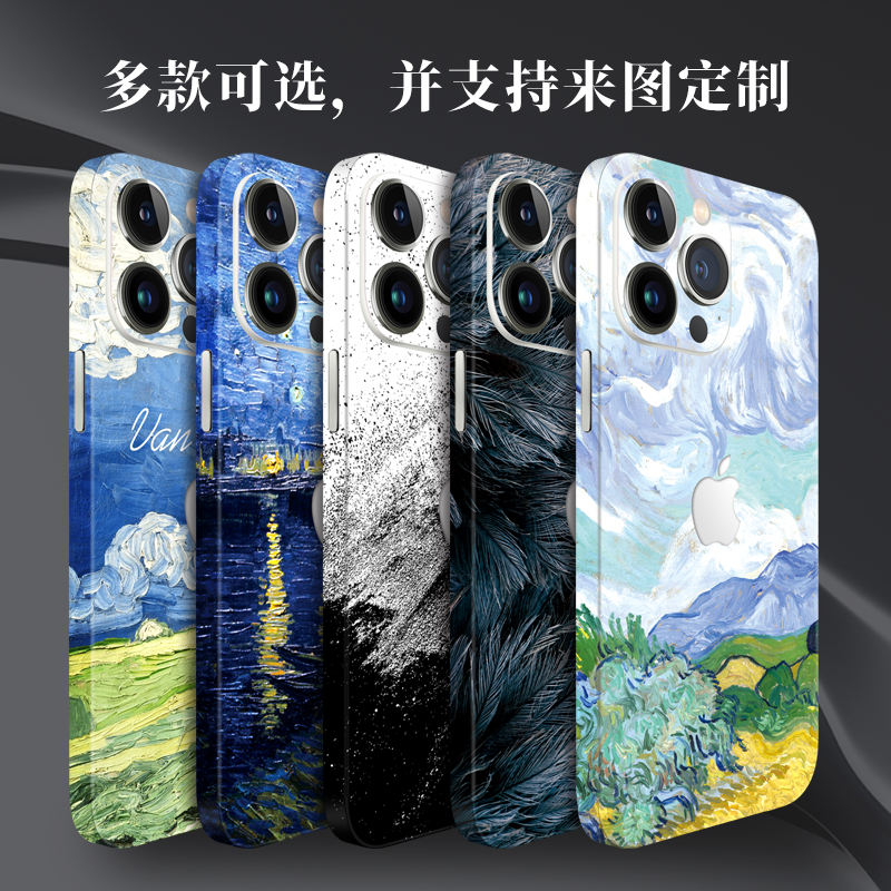 iPhone13Promax手机膜适用苹果14全包背膜12彩膜13贴膜xr后膜贴纸15背贴-图2