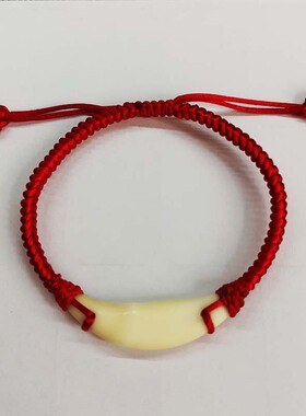 广西黑狗牙真品真牙本质双孔